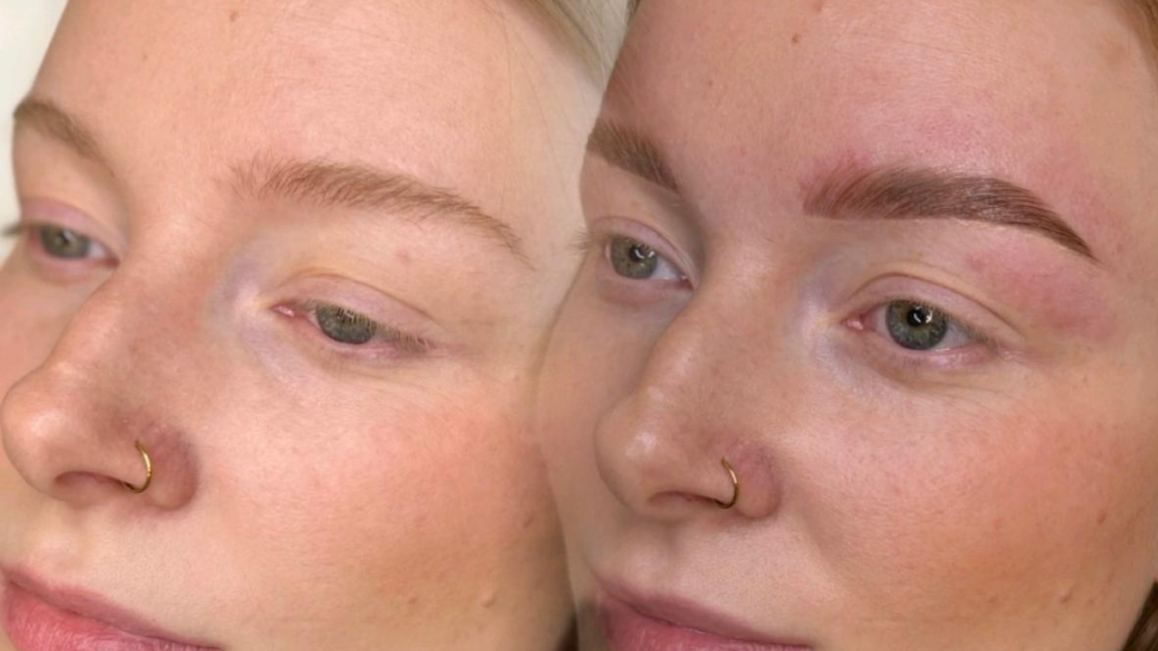 Browlift Behandlung im Studio BrowDesign Saal an der Saale